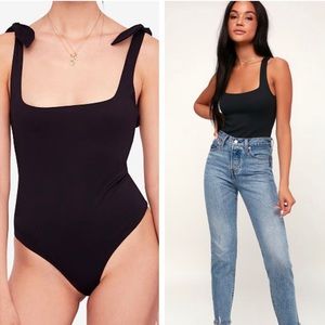 Free People Tie Shoulder Bodysuit